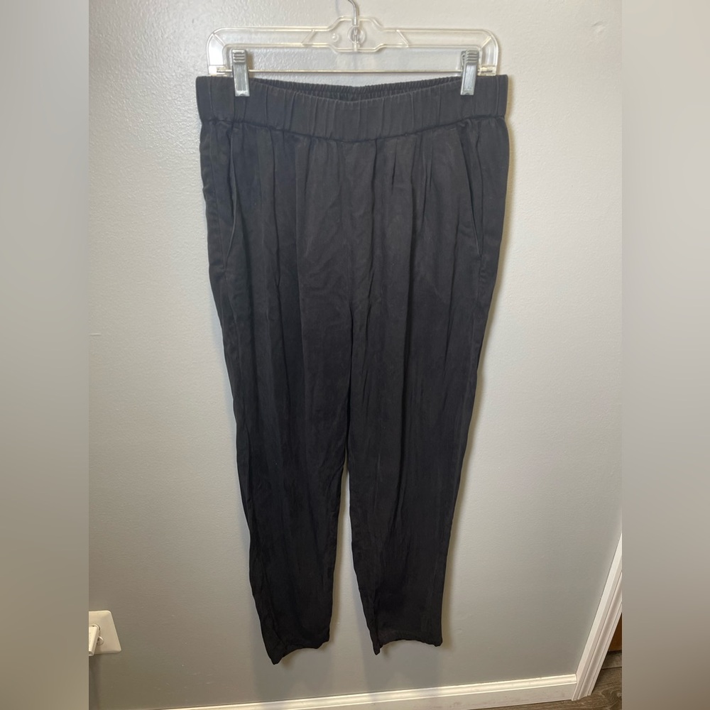 Eileen Fisher Women's Black Tencel Straight Leg Pull-On Pants Size Small